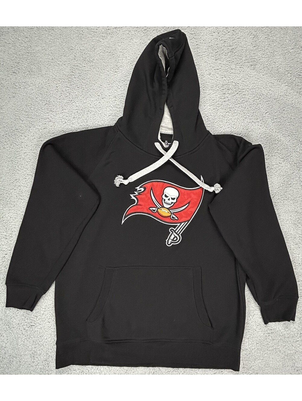 Tampa Bay Buccaneers Hoodie Mens XL Black Antigua Victory NFL Team Pullover 240